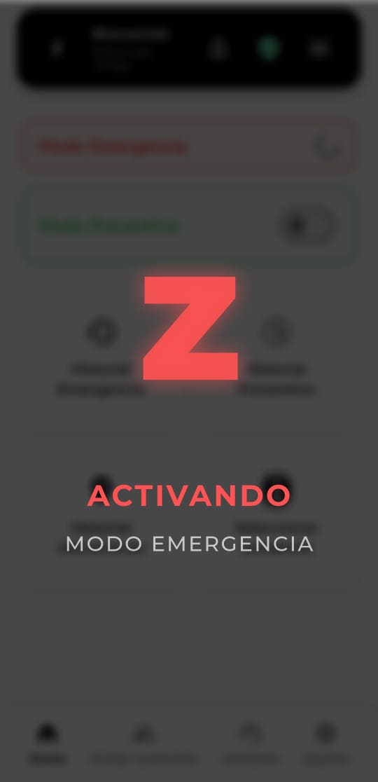Pantalla de Emergencia